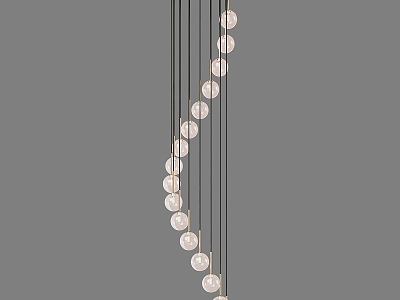 Modern Minimalist Chandelier Simple Chandelier 3d model