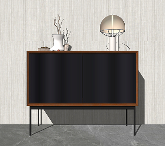 Modern Sideboard Minimalist Sideboard Storage Cabinet 3d model