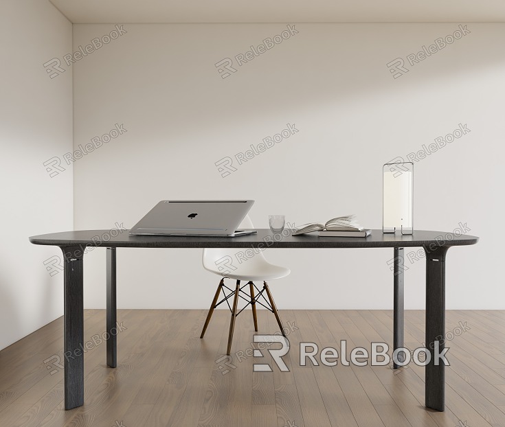 Desk and chair combination model