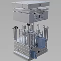 Sturdy Industrial Equipment Metal Square Frame Structure With Black Knobs And Screws