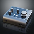 Soundstretch Commercial Audio Equipment With Control Knobs Buttons And Input Output Ports 3d model