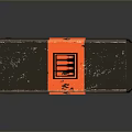 Tactical Weapon Storage Case Black And Orange Design Reload Logo Military Style Durable Equipment Container