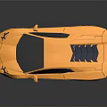 Modern Yellow Sports Car With Sleek Design Black Roof And Blue Rear Accents
