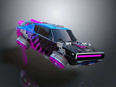 Modern Suspension Car Future Flying Car Future Car Flying Car 3d model