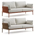 Modern double sofa 3d model