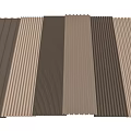 Modern Wall Paneling With Vertical Stripes And Neutral Color Variations 3d model
