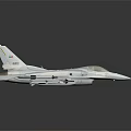 White Fighter Jet Model With Detailed Design And Weapon Attachments On Black Background