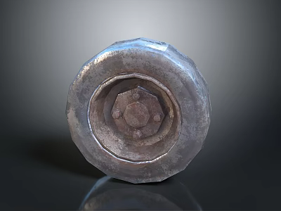 High Quality Automotive Hub Metal Part With Round Bolt Structure Design 3d model
