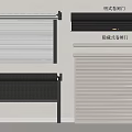 Security Roller Shutter Doors With Exposed And Hidden Type Designs For Home Safety 3d model