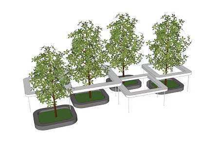 Tree pool sketch 3d model