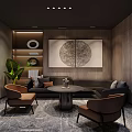 Hotel Mahjong Room Interior Design With Pink Walls Dark Gray Hanging Lamp And Green Chairs