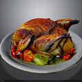 Sorry, the picture mainly shows roasted chicken and vegetables, without any furniture elements. It's impossible to generate a furniture-themed title based on the picture content. Please provide a picture related to furniture.