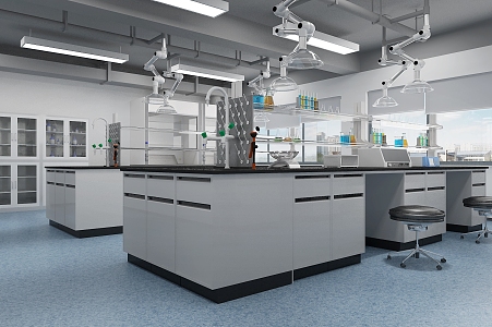 Modern Laboratory 3d model