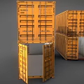Large Heavy Duty Stacked Industrial Shipping Containers For Storage And Transport