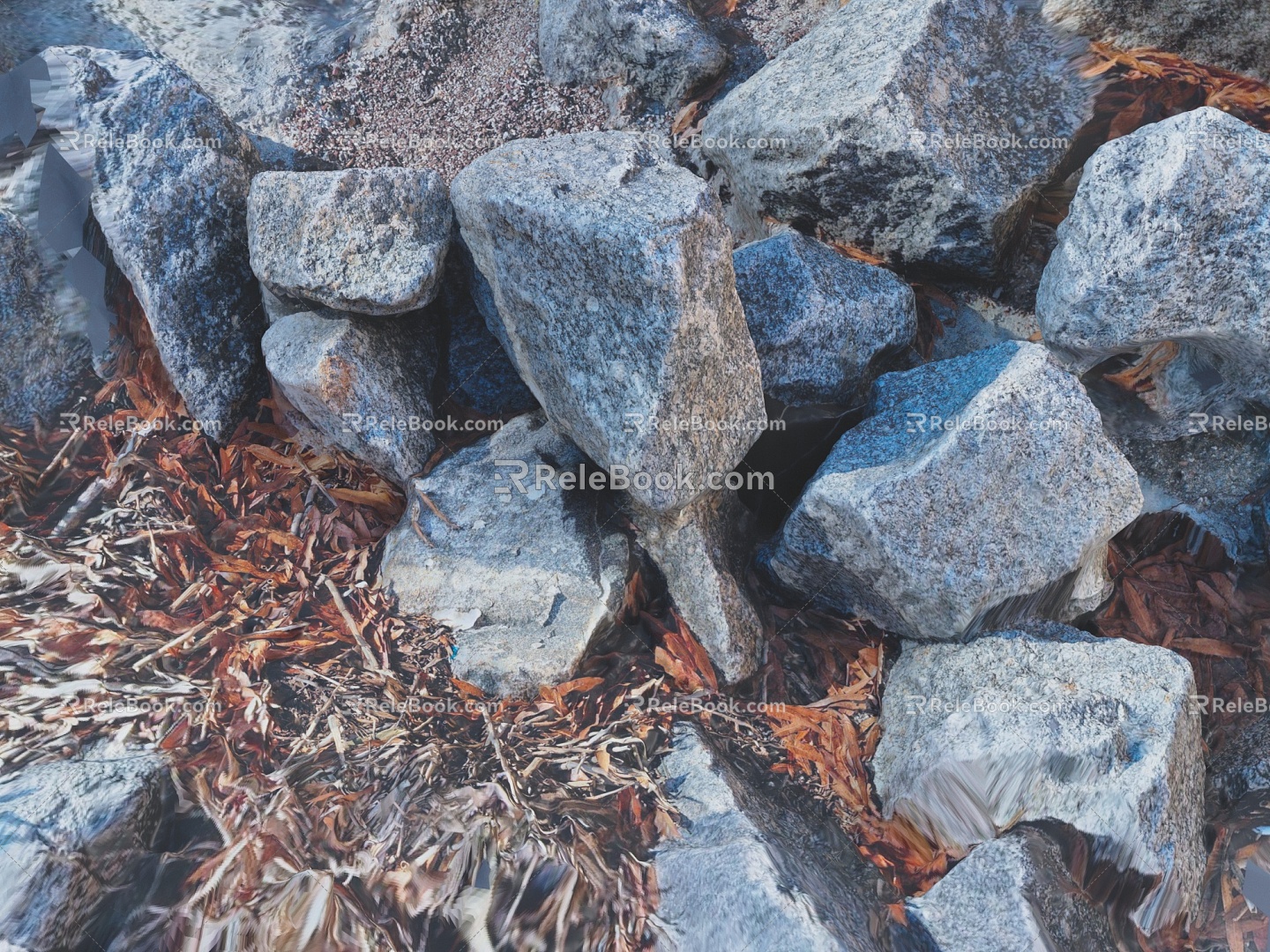 Modern Stone Stone Block Rock 3d model