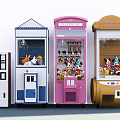 Colorful Amusement Equipment With Toy Dispensers Snack Vending Machines And Fun Designs