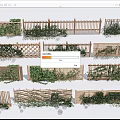 Various Wooden Garden Fence Designs With Climbing Plants And Different Patterns