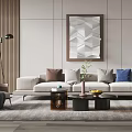 Modern Sofa Coffee Table Combination Sofa Coffee Table 3d model