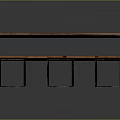 Table Wooden Table Long Table Square Table Long Wooden Table Solid Wooden Table Furniture 3d model