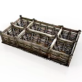Sturdy Metal Storage Organizer With Multiple Divided Compartments For Workshop Equipment 3d model