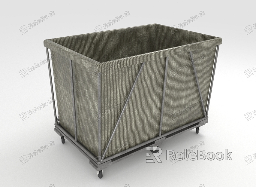 Modern mobile storage basket model