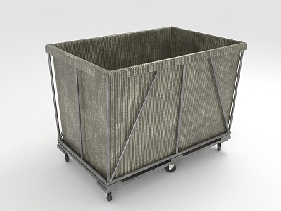 Modern mobile storage basket model