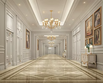 European Corridor 3d model