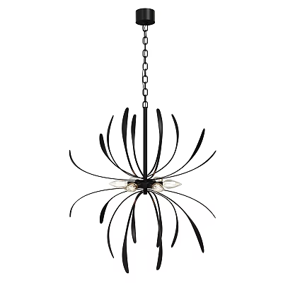 Modern Minimalist Chandelier Chandelier Simple Chandelier Restaurant Chandelier 3d model