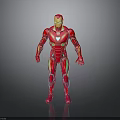 Detailed Shiny Iron Man Figure With Red And Gold Armor In 3D Render