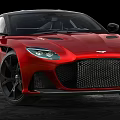 Red Sports Car With Sleek Design Black Alloy Wheels And Aerodynamic Body