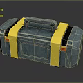 Blue And Yellow Toolbox With Yellow Straps Black Accents And Handle