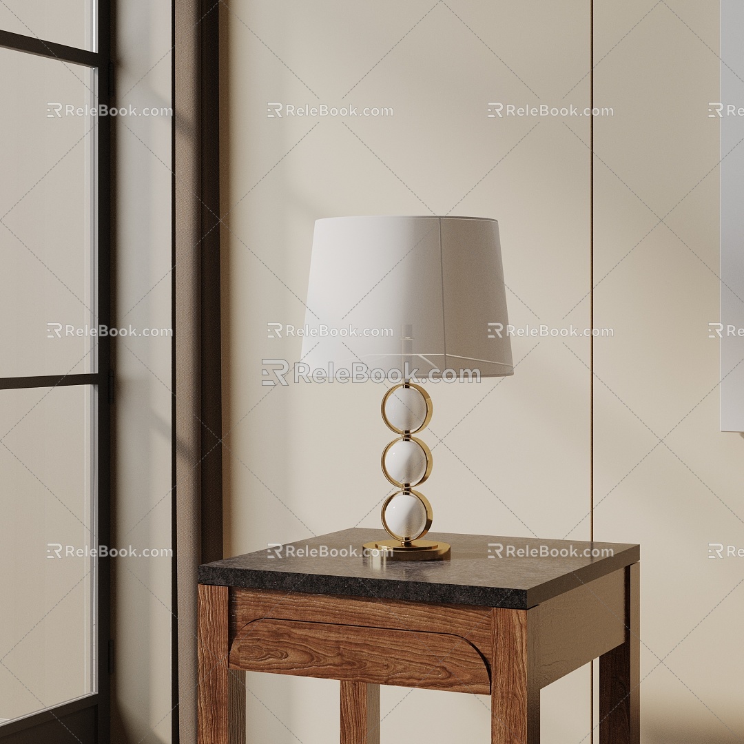 Modern table lamp 3d model