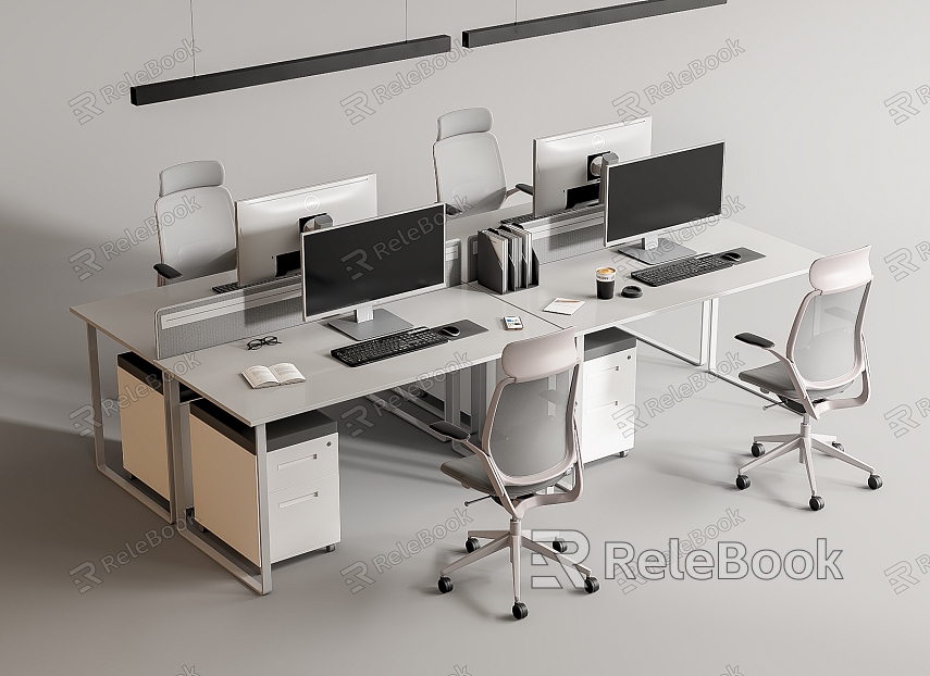 Modern Office Desk and Chair Office Desk and Chair Staff Station Computer Desk and Chair model