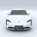 White Modern Sports Car With Sleek Exterior Design Red Interior And Alloy Wheels