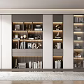 Modern bookcase 3d model