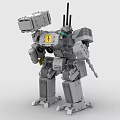 LEGO Toy Blocks Fighting Robot Gundam Mech Warrior Transformers 3d model
