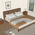 Double bed 3d model