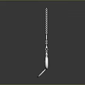 Decorative Daily Life Pendant With Silver Chain And Blue Round Charm Design