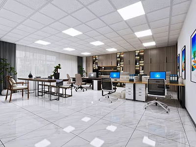 New Chinese Office 3d model