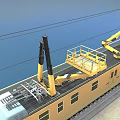 High-speed rail comprehensive maintenance vehicle 3d model