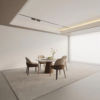 Modern table combination 3d model