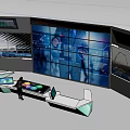 DP Device Control Console With Large Display Screens And Monitoring Interface