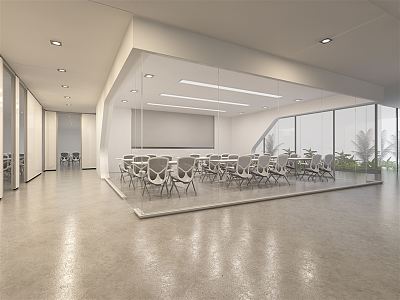 Modern Training Room 3d model