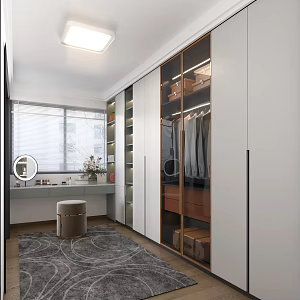 Modern Cloakroom 3d model