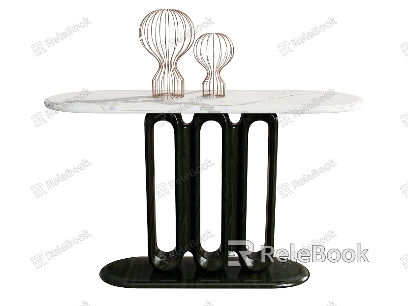 Side Table Side Table Side Table End View Table Ornaments model