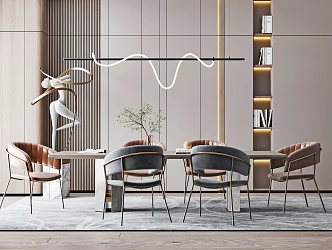 Modern Restaurant 3d model