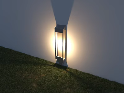 Modern Outdoor Wall Mounted Light with Bright Illumination for Garden Lawn 3d model