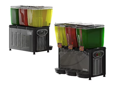 Commercial Beverage Dispensers With Multiple Drinks 3d model