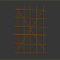 Orange Metal Scaffolding Structure With Poles For Construction Site Use