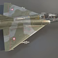 Military Fighter Jet Featuring Camouflage Paint National Insignia And Transparent Cockpit